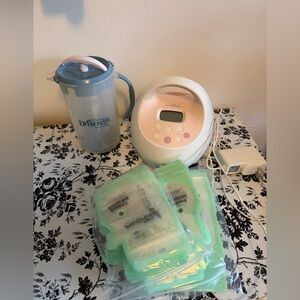 pink spectra, Dr. Brown's Mixing Pitcher & Milk Storage Bags